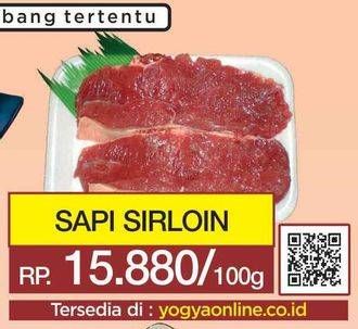 Promo Harga Daging Has Luar (Daging Sirloin) per 100 gr - Yogya