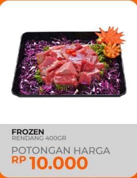 Promo Harga Daging Rendang Sapi Frozen 400 gr - Yogya