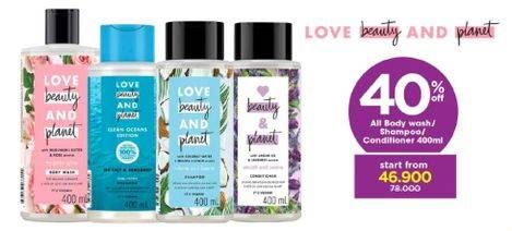Promo Harga Love Beauty and Planet Shampoo/ Conditioner / Body Wash  - Watsons