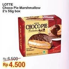 Promo Harga LOTTE Chocopie Marshmallow per 2 pcs 28 gr - Indomaret