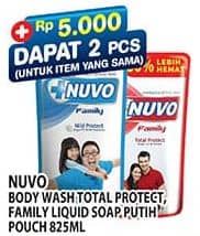 Promo Harga Nuvo Body Wash Total Protect, Mild Protect 825 ml - Hypermart