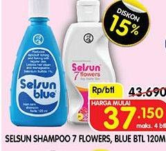 Promo Harga SELSUN Shampoo Anti Dandruff 7 Flowers, Blue 120 ml - Superindo