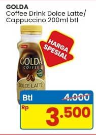 Promo Harga Golda Coffee Drink Dolce Latte, Cappucino 200 ml - Indomaret