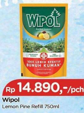 Promo Harga Wipol Karbol Wangi Lemon 750 ml - TIP TOP
