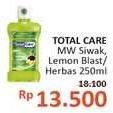 Promo Harga TOTAL CARE Mouthwash Siwak Salt, Lemon Herbs 250 ml - Alfamidi
