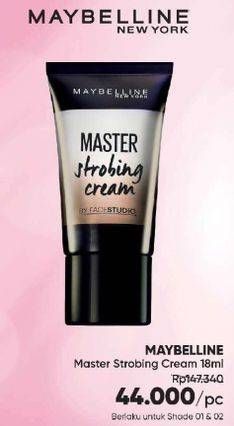 Promo Harga MAYBELLINE FACESTUDIO Master Strobing Cream Nude, Pink 18 ml - Guardian