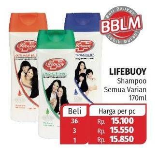 Promo Harga LIFEBUOY Shampoo All Variants 170 ml - Lotte Grosir