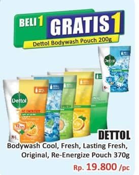 Promo Harga Dettol Body Wash Cool, Fresh, Lasting Fresh, Original, Re-Energize 410 ml - Hari Hari