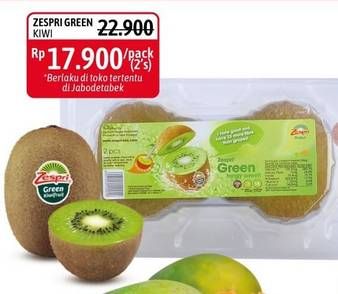 Promo Harga Kiwi Zespri Green 2 pcs - Alfamidi