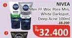 Promo Harga Nivea Men Facial Foam Extra White Dark Spot, Acne Defense 100 ml - Alfamidi