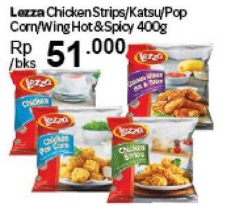 Promo Harga Lezza Chicken Strips/Katsu/Pop Corn/Wing Hot & Spicy  - Carrefour