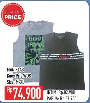 Promo Harga MAN KLAS Kaos Pria Wo/S M-XL  - Hypermart