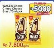 Promo Harga WALLS Ice Cream Blast Choco Cheese 70 ml - Indomaret