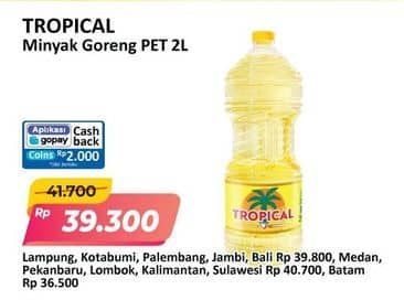 Promo Harga Tropical Minyak Goreng 2000 ml - Alfamart