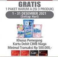 Promo Harga PAKET HARUM A (ISI 3 PRODUK)  - LotteMart