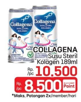 Promo Harga Collagena Susu Steril Kolagen 189 ml - LotteMart