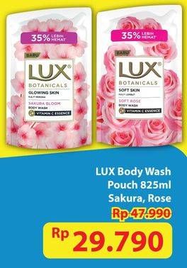 Promo Harga LUX Botanicals Body Wash Soft Rose, Sakura Bloom 825 ml - Hypermart