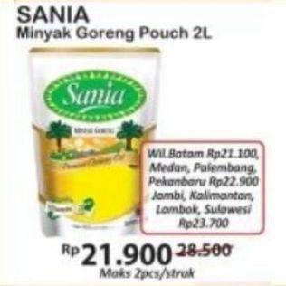 Promo Harga SANIA Minyak Goreng All Variants 2000 ml - Indomaret