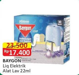 Promo Harga BAYGON Liquid Electric Lavender 22 ml - Alfamart
