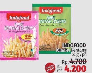 Promo Harga INDOFOOD Bumbu Kentang Goreng Keju 25 gr - LotteMart