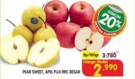 Promo Harga Pear Sweet/Apel Fuji RRC  - Superindo
