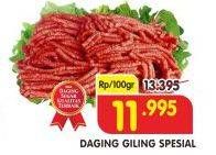 Promo Harga Daging Giling Sapi Spesial per 100 gr - Superindo