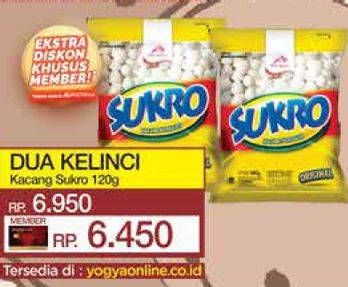 Promo Harga Dua Kelinci Kacang Sukro Original 120 gr - Yogya