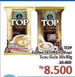 Promo Harga Top Coffee Kopi 3in1 per 10 sachet 30 gr - Alfamidi