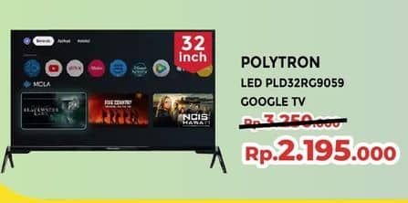 Promo Harga Polytron Smart Cinemax Google TV 32 inch PLD 32RG9059  - Yogya