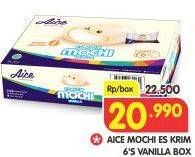 Promo Harga AICE Mochi Vanilla per 6 pcs 30 gr - Superindo