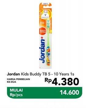 Promo Harga JORDAN Kids Toothbrush Buddy 1 pcs - Carrefour
