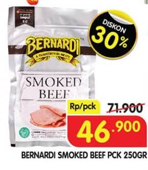 Promo Harga Bernardi Smoked Beef 250 gr - Superindo