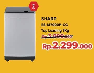 Sharp ES-M7000P-GG  Diskon 23%, Harga Promo Rp2.299.000, Harga Normal Rp3.000.000