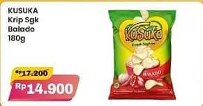 Promo Harga Kusuka Keripik Singkong Balado 180 gr - Alfamart