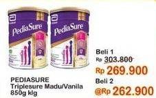 Promo Harga Pediasure Triplesure Vanila, Madu 850 gr - Indomaret