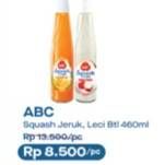 Promo Harga ABC Syrup Squash Delight Jeruk Florida, Leci 460 ml - Alfamart