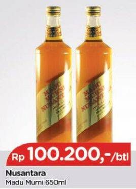 Promo Harga MADU NUSANTARA Madu Murni 650 ml - TIP TOP