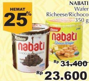 Promo Harga NABATI Wafer Chocolate, Cheese 350 gr - Giant