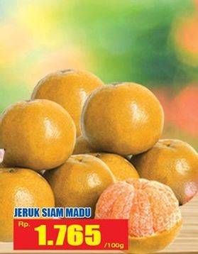 Promo Harga Jeruk Siam Madu per 100 gr - Hari Hari