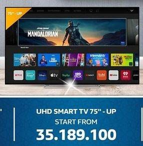 Promo Harga  Samsung/SONY/Sharp/LG/Panasonic/Philips/Polytron/Coocaa/Toshiba/Hinsense UHD Smart TV 75 Inci - Up  - Electronic City