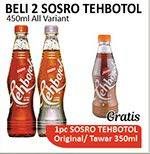 Promo Harga SOSRO Teh Botol All Variants per 2 pcs 450 ml - Alfamidi
