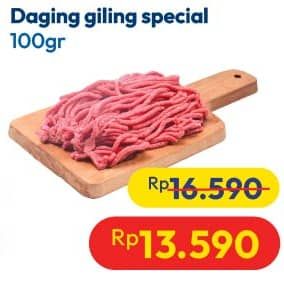 Promo Harga Daging Giling Sapi Spesial per 100 gr - Hypermart