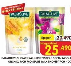 Promo Harga PALMOLIVE Naturals Shower Milk Irresistible Softn M Black Orchid, Milk Honey 400 ml - Superindo