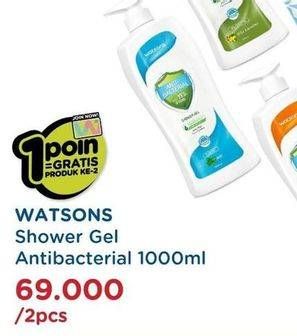 Promo Harga WATSONS Shower Gel per 2 botol 1 ltr - Watsons