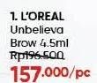 Promo Harga Loreal Unbelievabrow Long-Lasting Brow Gel All Variants 4 ml - Guardian