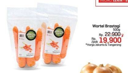 Promo Harga Wortel Berastagi 500 gr - LotteMart