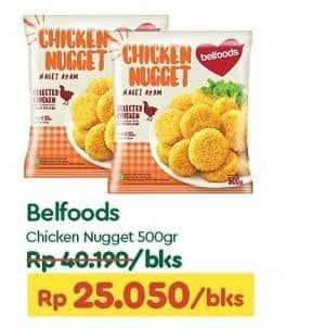 Promo Harga Belfoods Nugget Chicken Nugget 500 gr - TIP TOP