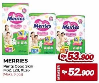 Promo Harga Merries Pants Good Skin M34, L30, XL26 26 pcs - Yogya