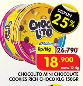 Promo Harga Choco Mania Chocolito Rich Choco 150 gr - Superindo