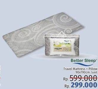 Promo Harga BETTER SLEEP Travel Mattress 90 X 190 Cm  - LotteMart